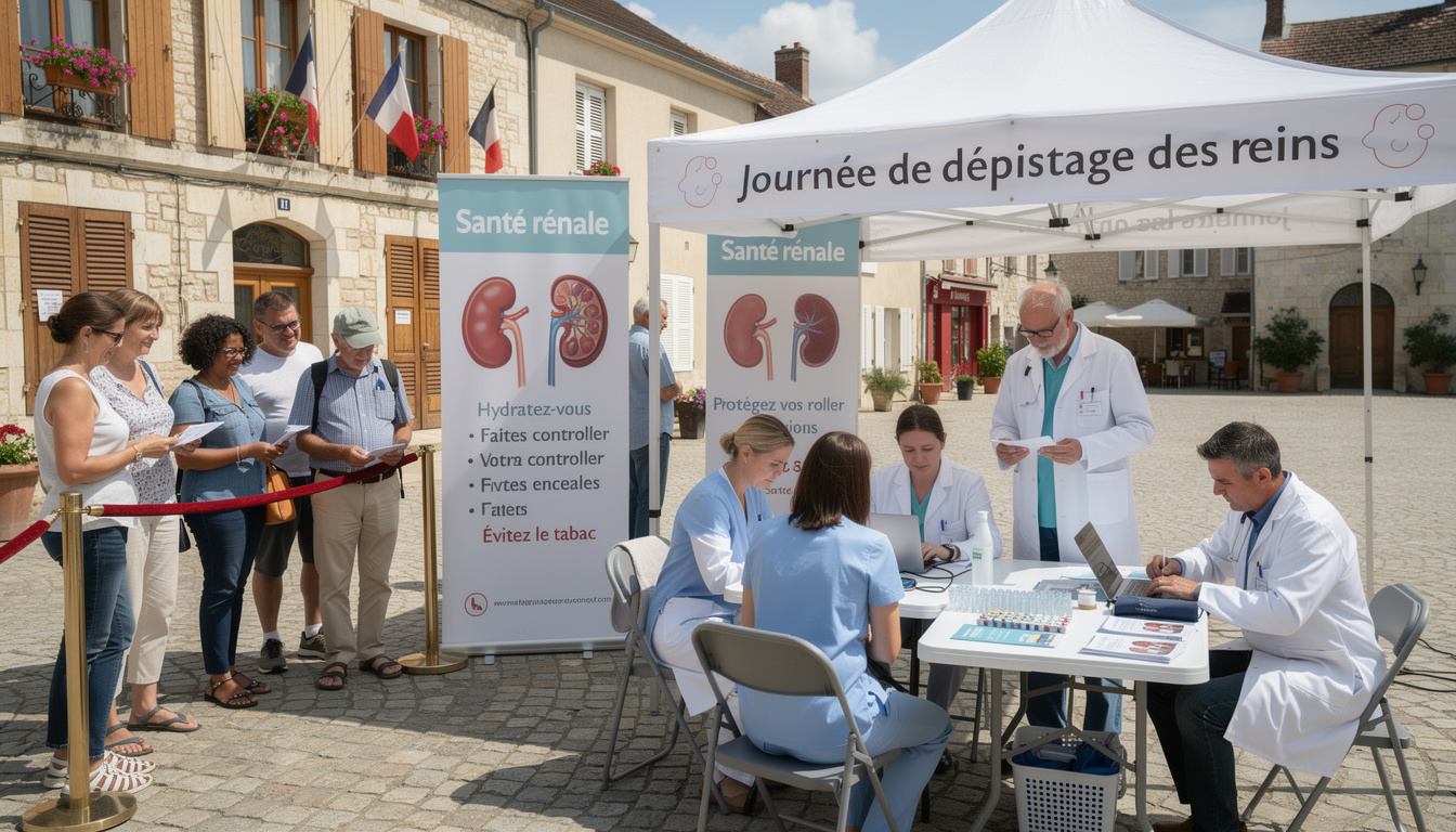 jarny participe à la semaine nationale du rein du 7 au 14 mars avec des permanences et des sessions de dépistage pour sensibiliser et prévenir les maladies rénales.