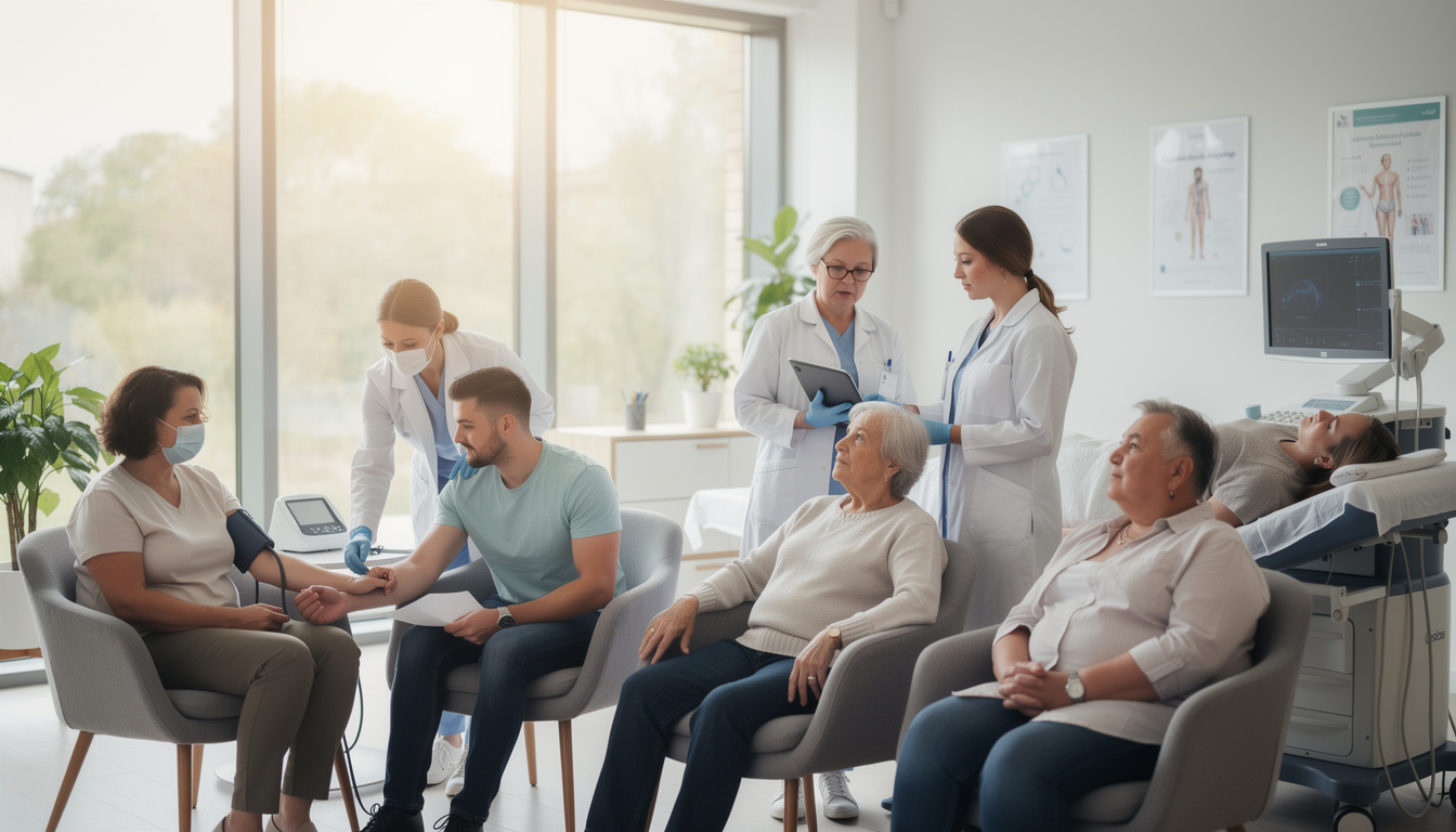 lancement de dépistages gratuits pour détecter tôt une maladie dont les symptômes apparaissent seulement à un stade avancé, permettant ainsi une surveillance précoce et une meilleure prise en charge.